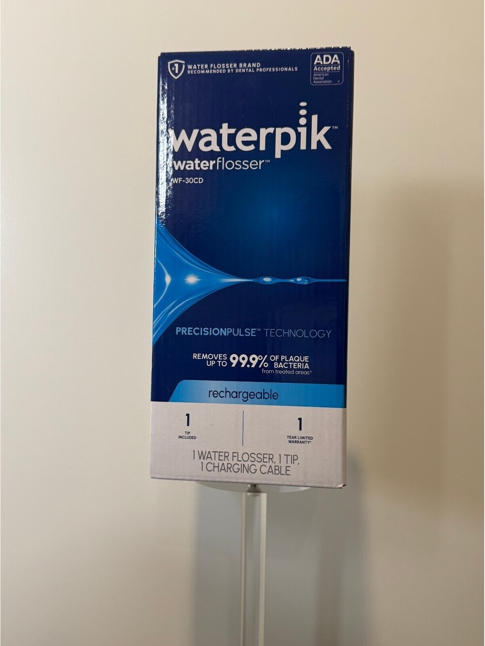 Waterpik Cordless 1100 Rechargeable Water Flosser WF-30CD NEW